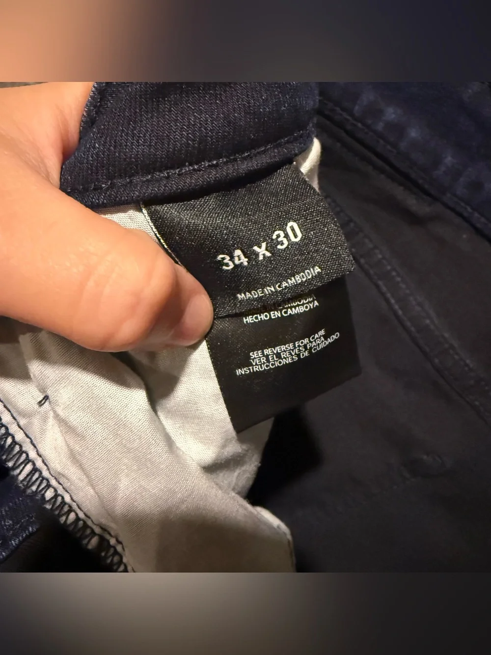 Express Jeans Mens 34x30 Darkwash Blue Slim Straight Fit Stretch Comfort NWT